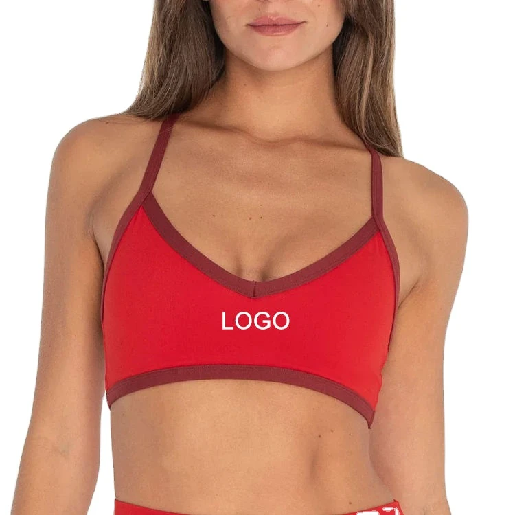 Contrast Yoga Bra Womens Sports Bra Wholesale Yoga Fitness Workout Bra Top Custom Logo Activewear