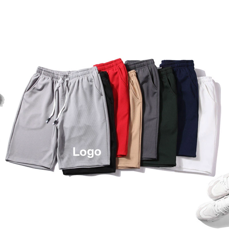 Men Sport Running Elastic Shorts Plus Size Men's Athletic Breathable Casual Wear Men Gym Fitness Short Pants