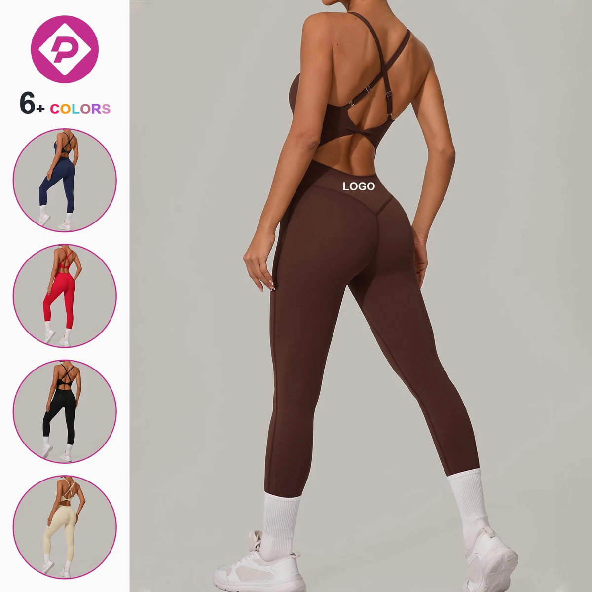 Cross Strap Adjustable Women Gym Yoga Pliates Sport One Pieces Bodysuit Quickly Dry Breathable Sports Fitness Jumpsuits