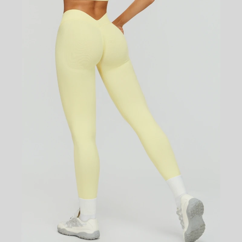 Quick Dry High Elastic Slim Seamless Sportswear Women's Gym Fitness Leggings Comfortable Butt Lifting High Waist Yoga Leggings