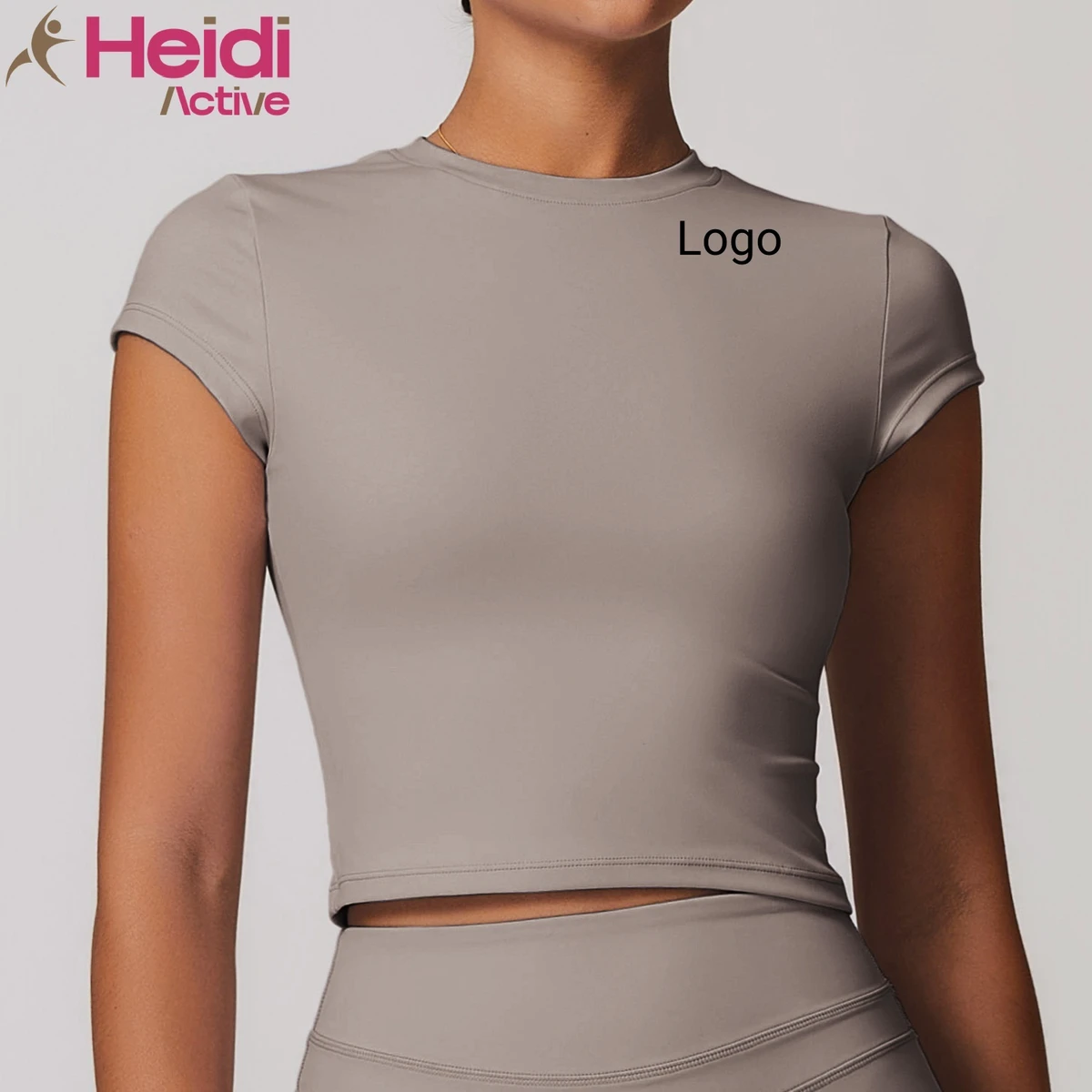 Hot Sale Workout Clothes Sports T-shirt Ultra Soft Lightweight Slim Fit Short Sleeve High Elastic Yoga Top for Outdoor Sports