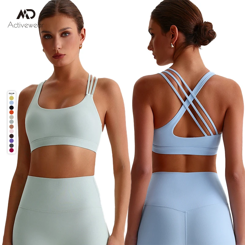 High-quality Sexy and Beautiful Back Yoga Bra Sports Bra Outdoor Running Quick-drying Breathable Fitness Vest Top