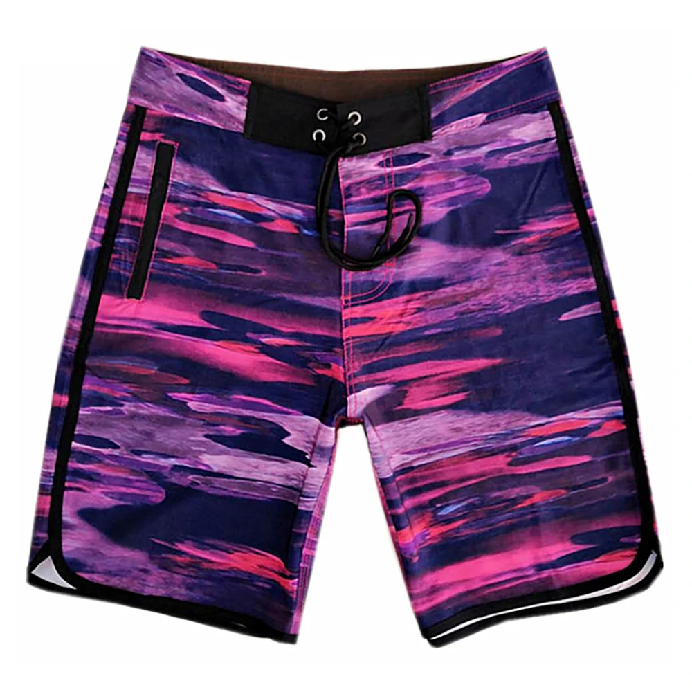 Men's Solid Casual Swim Trunks Quick Dry Waterproof Windproof Breathable Beach Board Shorts Summer Plus Size Spandex Cotton High
