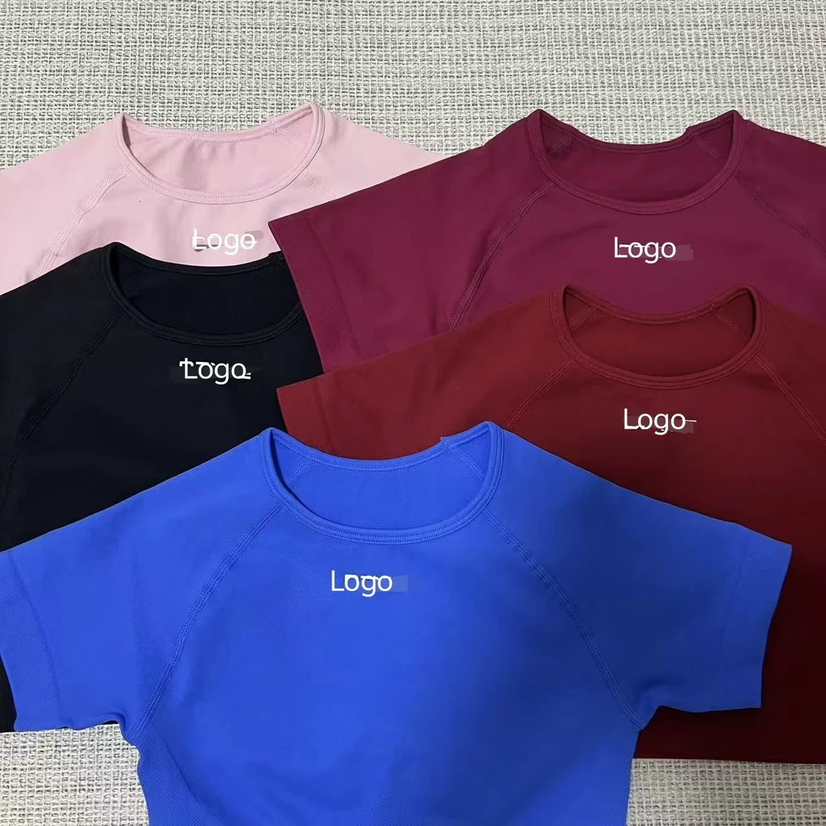 A35Short-sleeved Top in Five Colors, Suitable for Yoga and Fitness Exercises, Elastic and Breathable