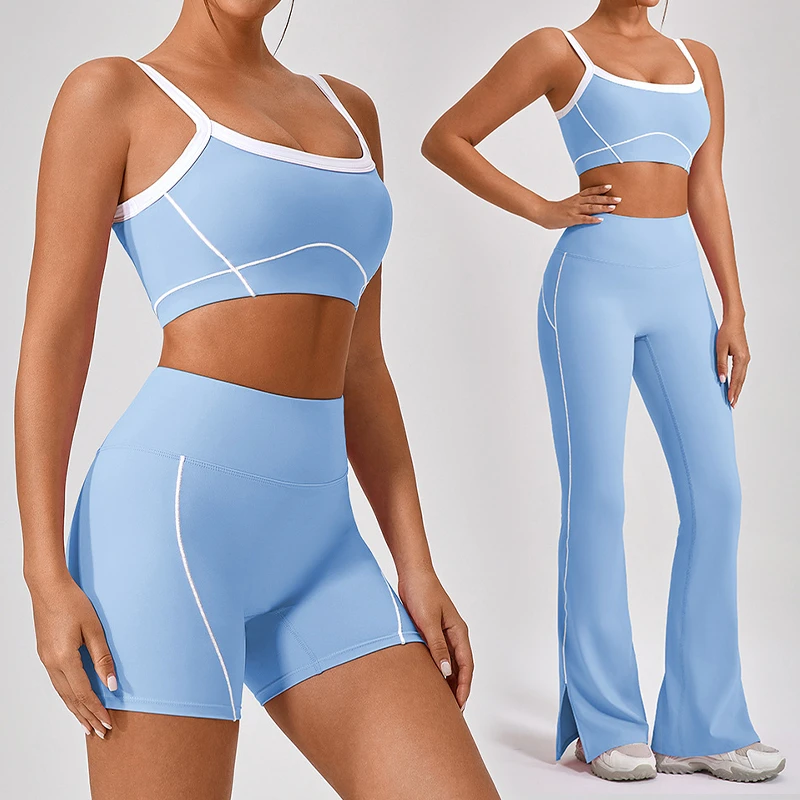 Wholesale Women Yoga Leggings Set 2 Pieces Butter Soft Quick Dry Four Way Stretch Sports Bra Gym Fitness Workout Sportswear