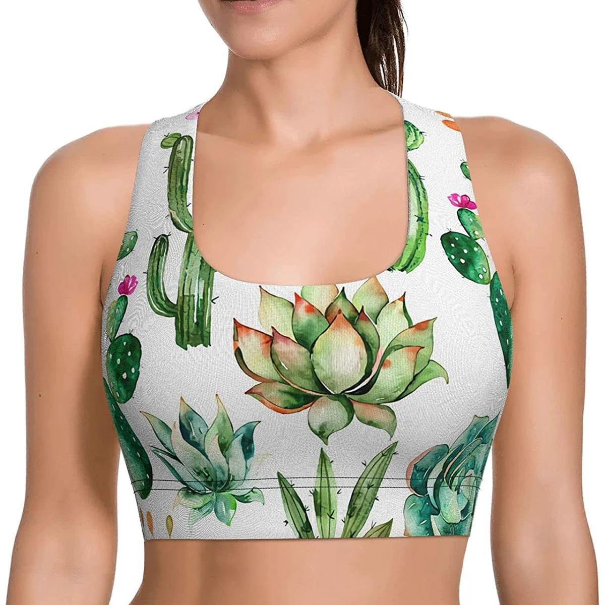 Wholesale High Quality Crisscross Backless Ladies Bra U Neck Plus Size Gym Sports Bra For Women High Support Seamless Sports Bra