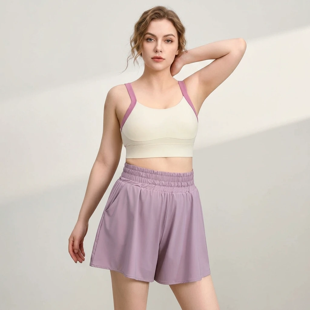 Women's Custom Plus Size Casual Hot Breathable Quick Dry Tennis Shorts Elastic High Waist Regular Fit for Summer Workouts
