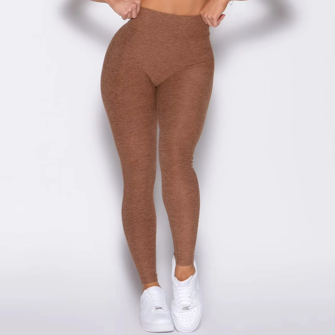 Lightweight High Quality Customized Women's Cotton/Bamboo Fiber Casual Solid Pants Leggings Sports Yoga Breathable Midi Mid