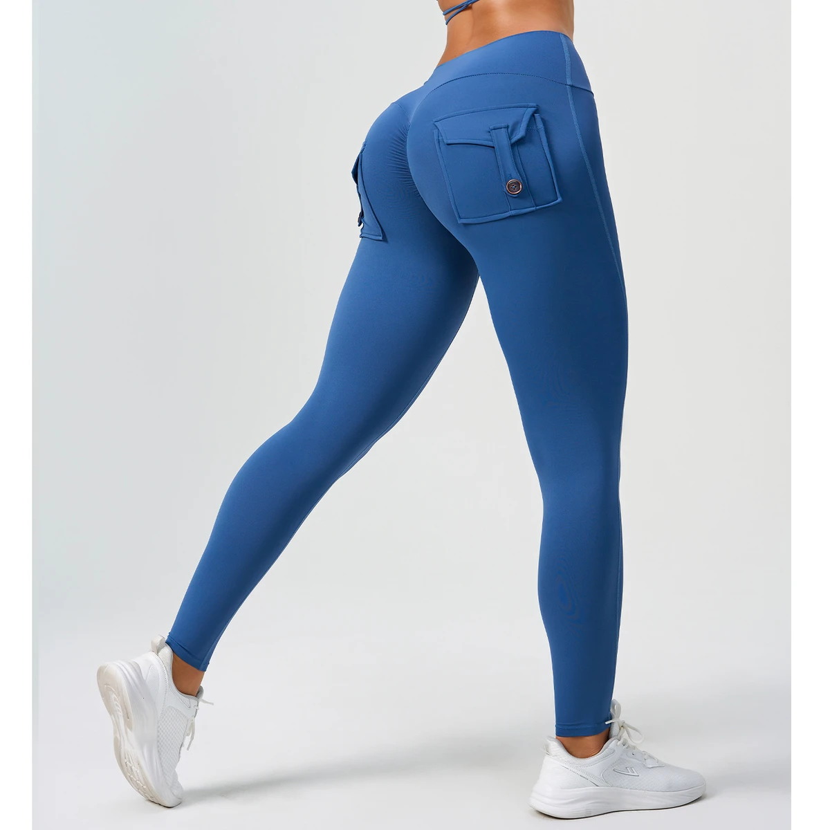 Women's High Quality Gym Fitness Sports Pants Breathable Quick Dry Yoga Leggings with Elastic Waist & Solid Print Patterns