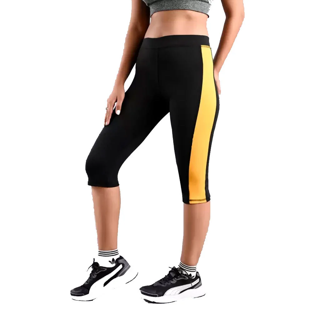 New Arrival Women's Casual Yoga Pant Capri Solid Color Mid Waist Breathable Cotton Bamboo High Quality Fitness Legging Custom