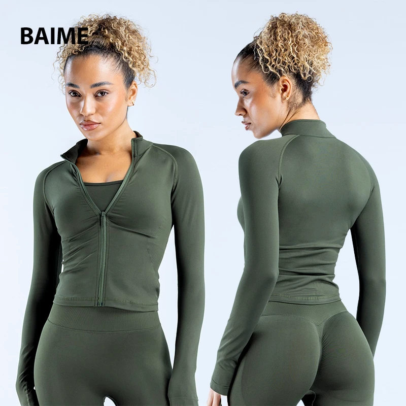 New Fashion Comfortable Breathable Tops for Women Quick-drying Long Sleeve Yoga Top for Sport