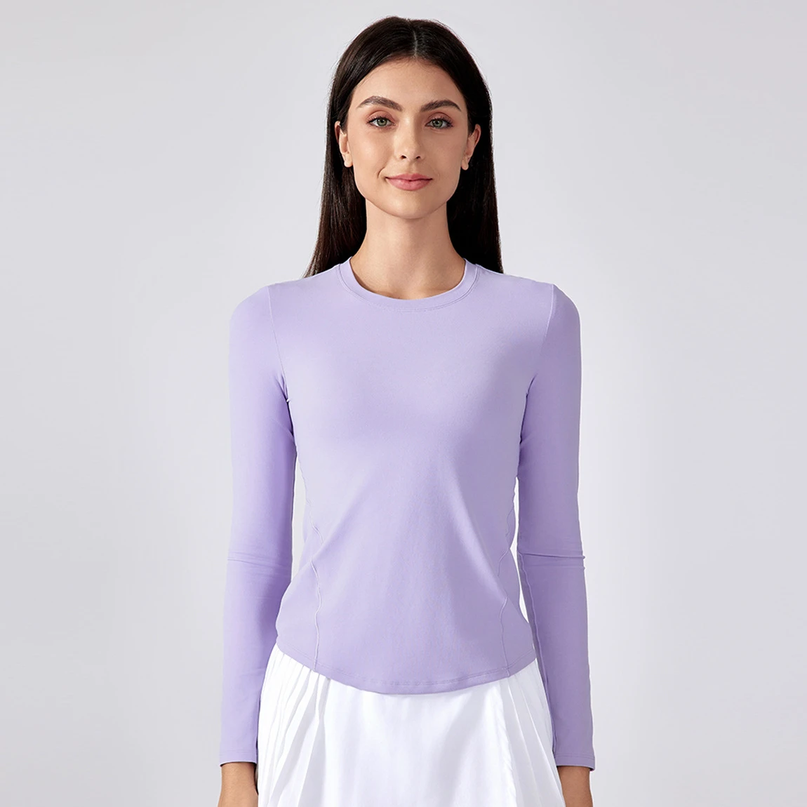 Sports New Slim-fit Yoga Clothing Top Women Running Sports Long Sleeve T-shirt Breathable Quick Drying Fitness Clothing