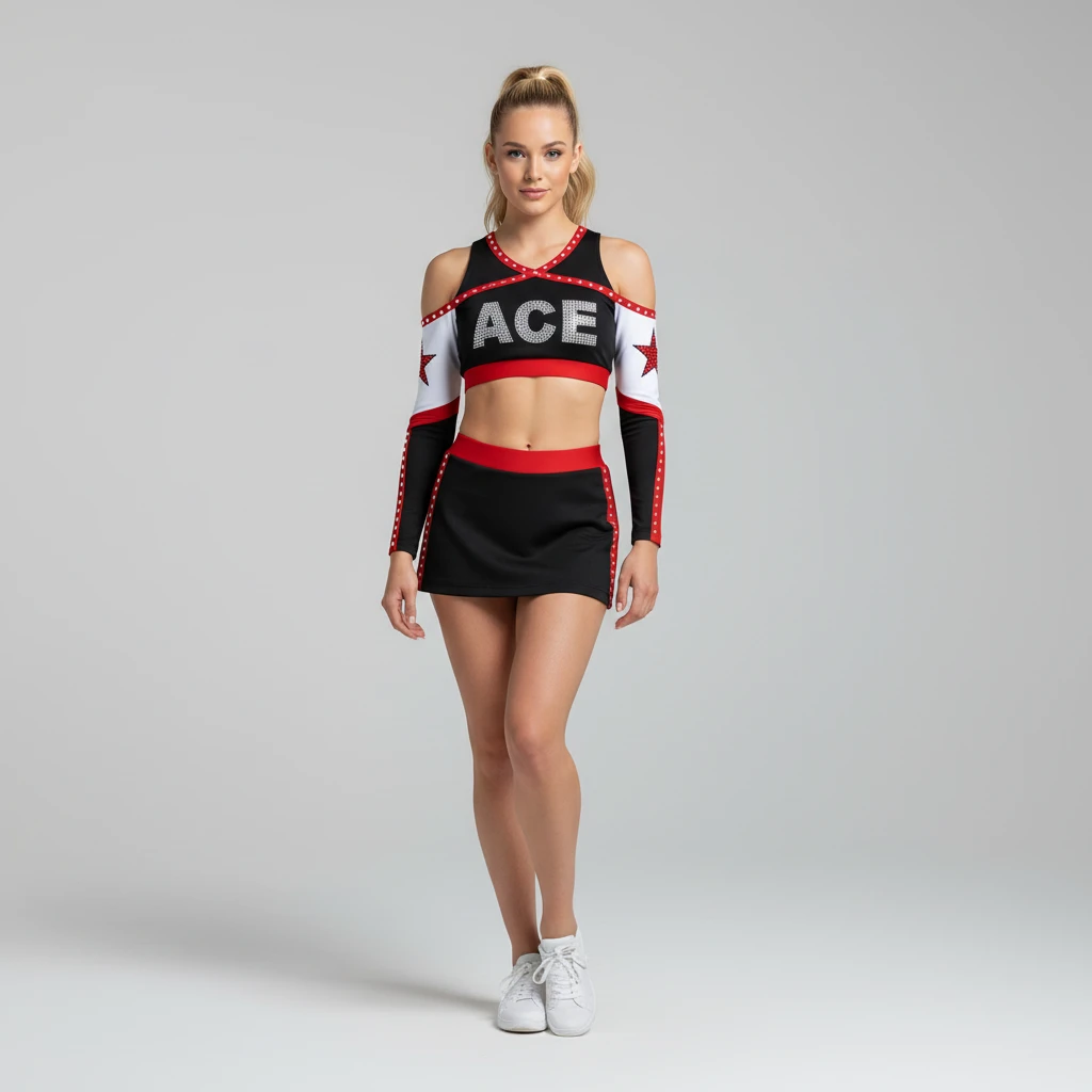 Ace Sports Cheer Sport Bras For Kids , Cheerleading Training Clothes , Cheer Athletics Practice Wear