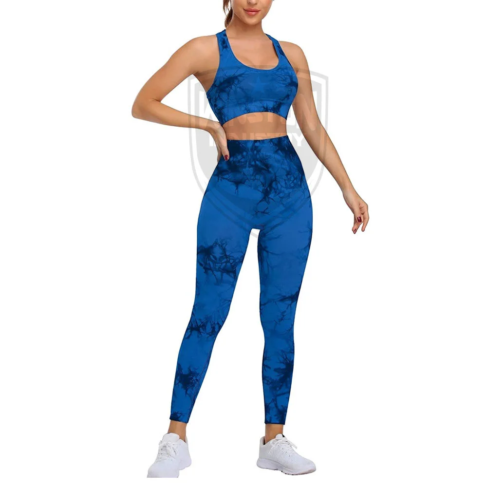 High Elastic Women's Yoga Set High Quality Seamless Fitness Sport Wear Breathable Solid Pattern Top