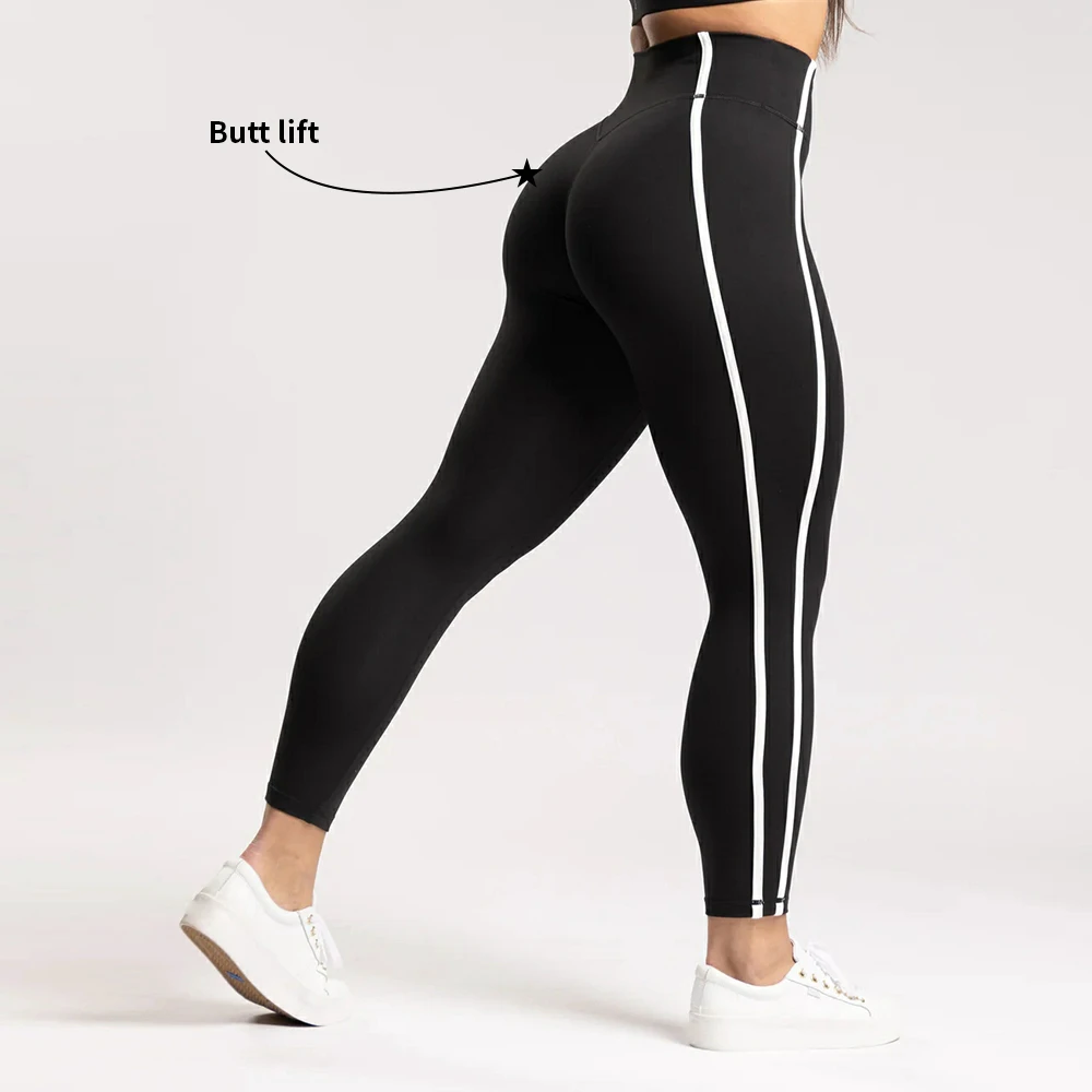 Custom Activewear Color-Blocked Yoga Leggings Workout Pants Fitness Wear Butt Lifting Women Clothings Yoga Leggings