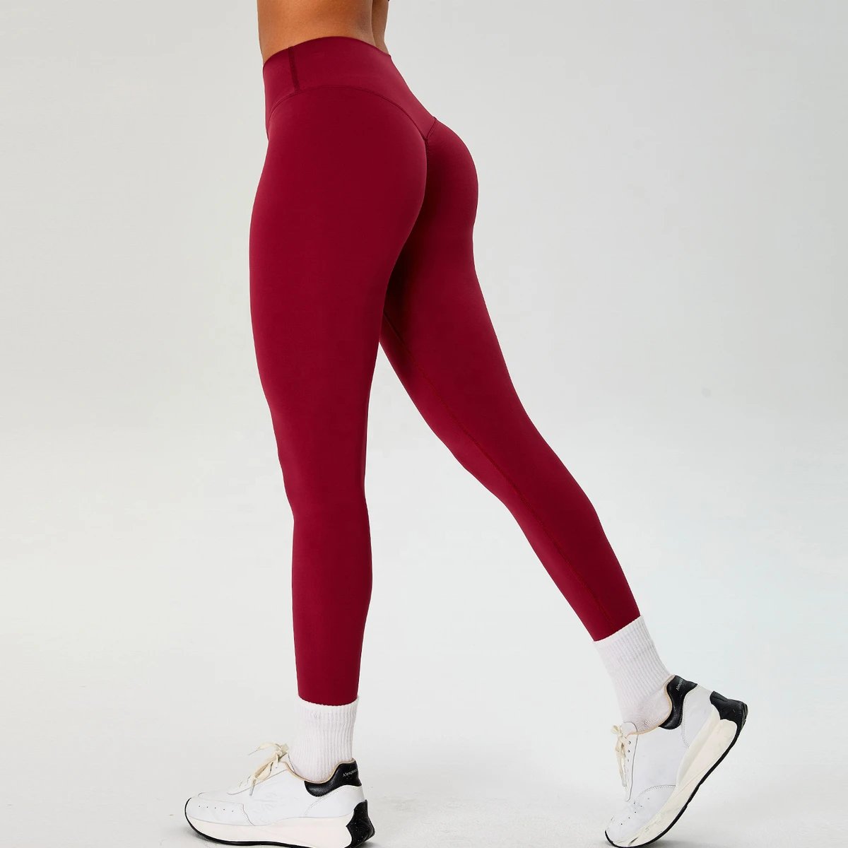 New High Elastic V Shaped Tight Sports Leggings Breathable Soft Butt Lift Yoga Pants