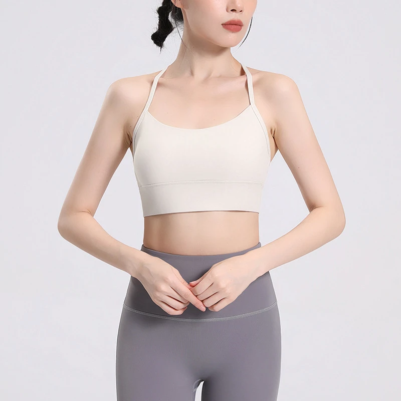Sexy Beautiful Y-shaped Back Workout Fitness High Elastic Sportswear Yoga Top for Women