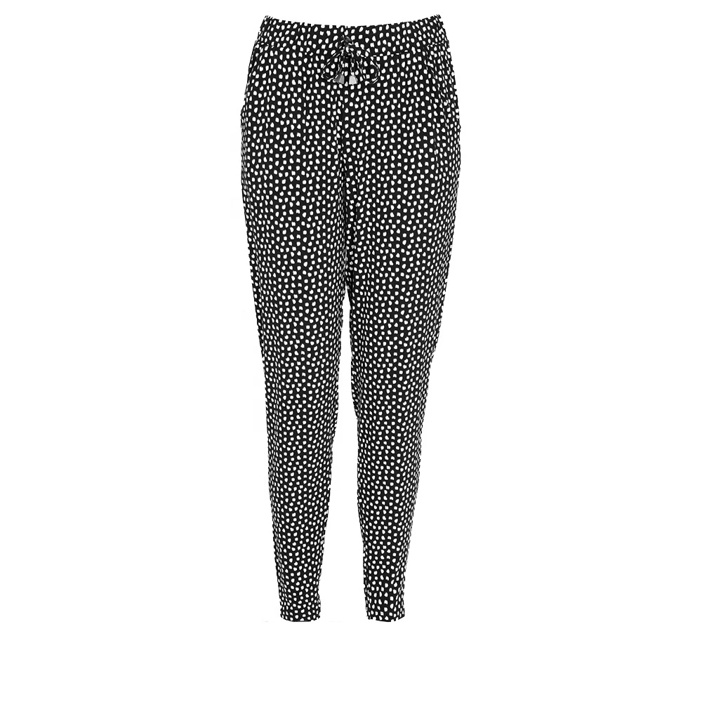 High Quality Skinny Bow Slim Fitted Active Women Custom All Over Printed Light Weight Joggers for Girls Yoga Sports Wear
