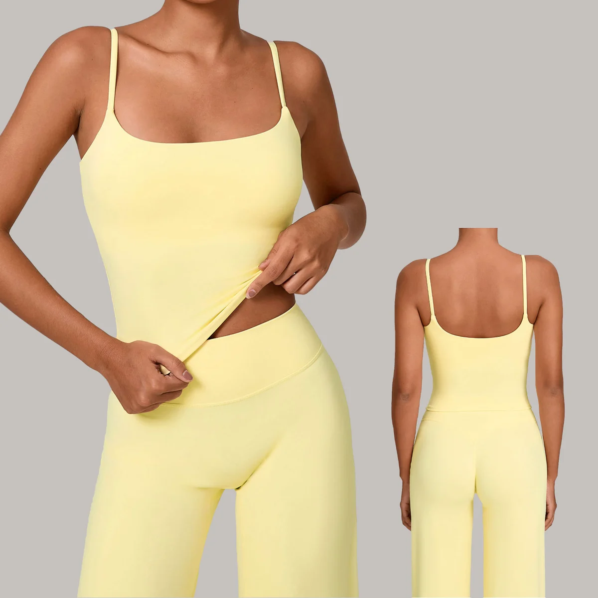 Wholesale Yoga Sportswear, Casual Running and Fitness Tops with Moisture-wicking and Sweat-absorbing Functions