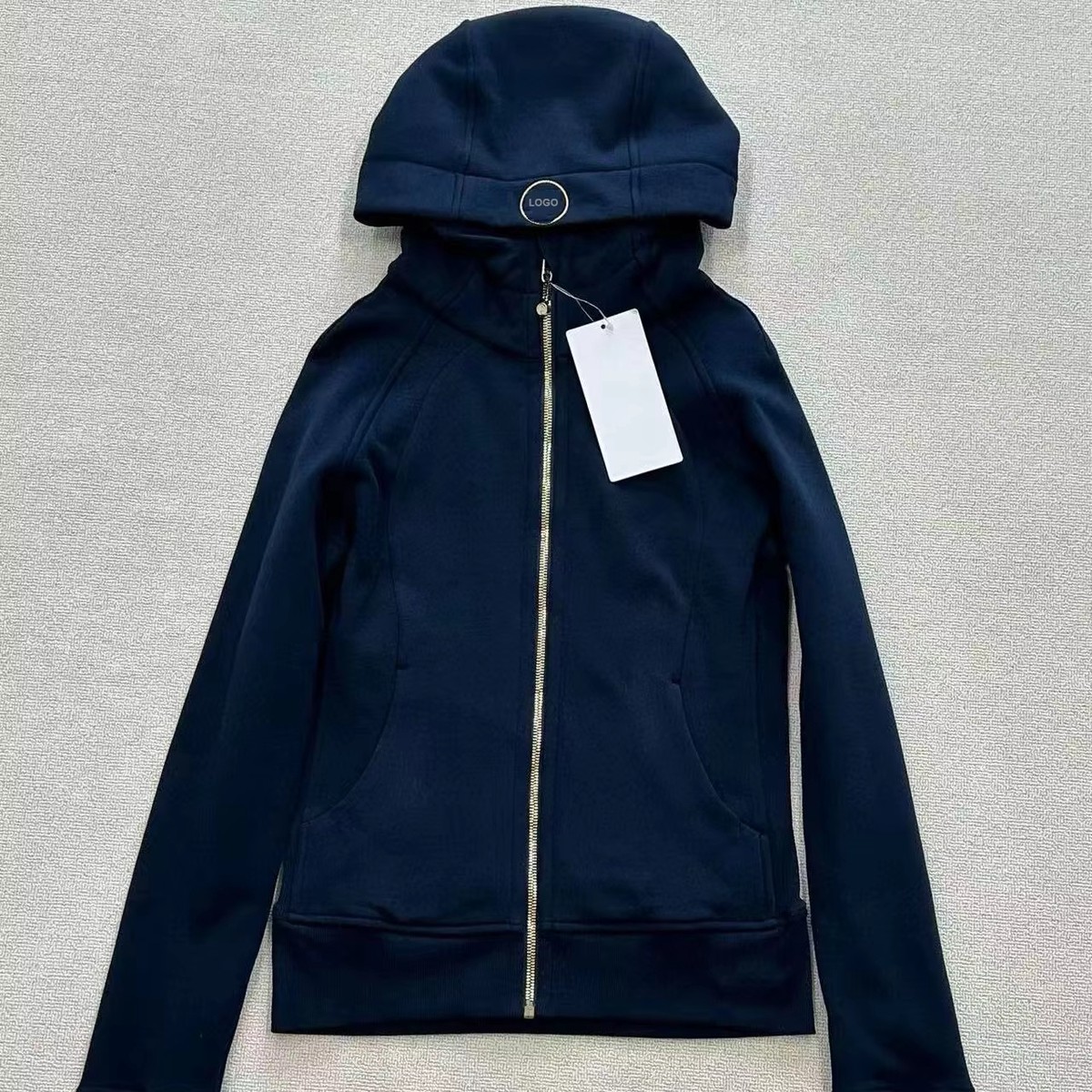 Ladies Sports Top Slim Yoga Running Jacket Set Fall/Winter/Spring Warm Lined Zip-up Cardigan Sweater