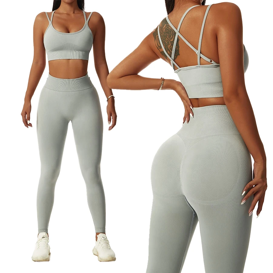 New Wholesale Breathable Reversible High Support Seamless Gym Fitness U Neck Sports Bra Plus Size