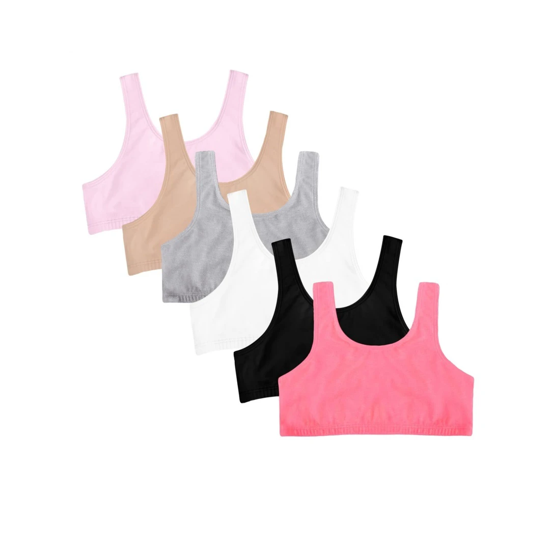 Girls' Sports Bra for Training Lightweight & Breathable Plus Size Options Cute Stretch Design