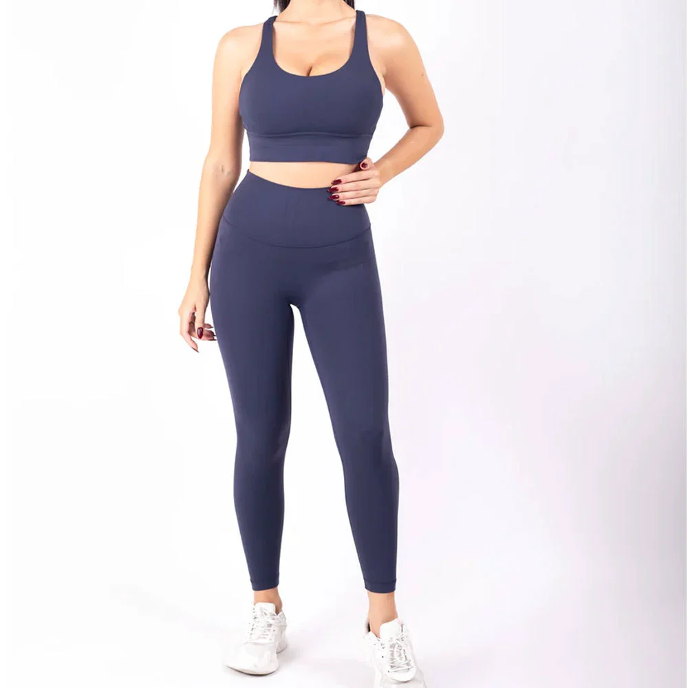 Top Trendy Quick Dry Good Service Best Quality Custom Logo Print Reasonable Price Gym Fitness Active Wear High Waist Yoga Set
