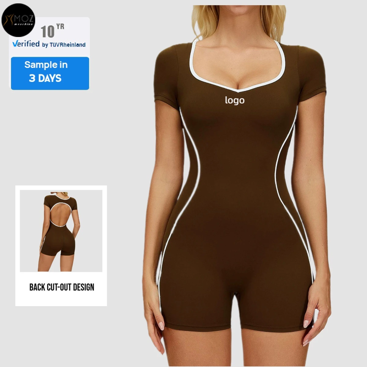 Women's Hollow Out Back Yoga Jumpsuit Bodysuit - Contrast Color Naked Feel Yoga Fitness Sports Wear For Running Gym