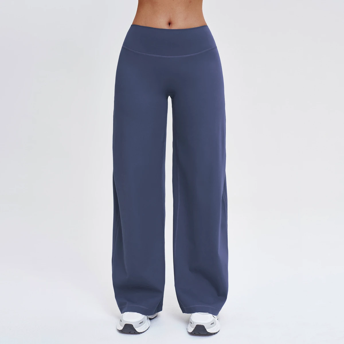 New Arrivals Solid Full-Length Low Waist Flare Yoga Leggings Tummy Control Butt Lifting Spandex/Nylon Four-Way Stretch
