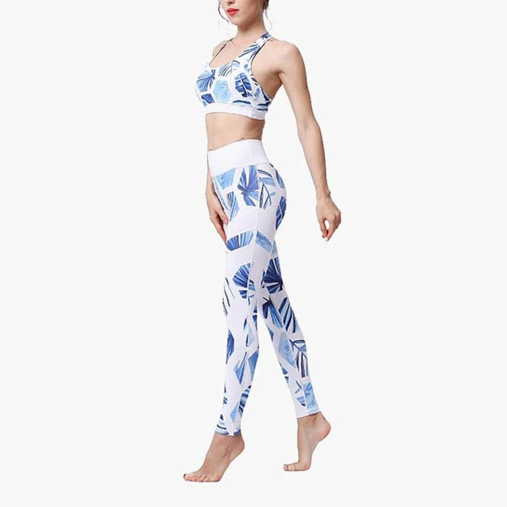 Yoga Set Premium Lightweight Gym Outfit Women Long Sleeve Top Leggings Yoga Set For Womens Flexibility Comfort Performance