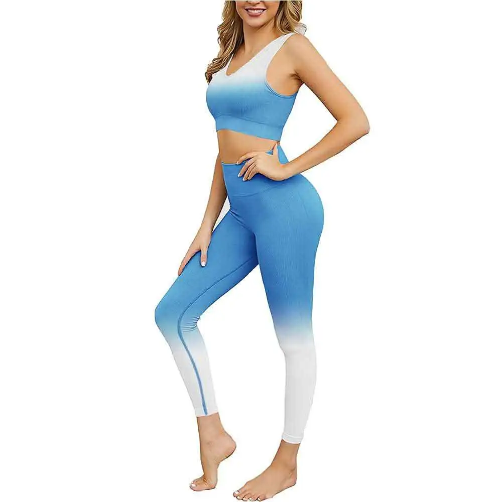 Durable Solid Sports Bra with Front Logo Leggings Set High Support Eco-Friendly Breathable Activewear for Gym Sports Use