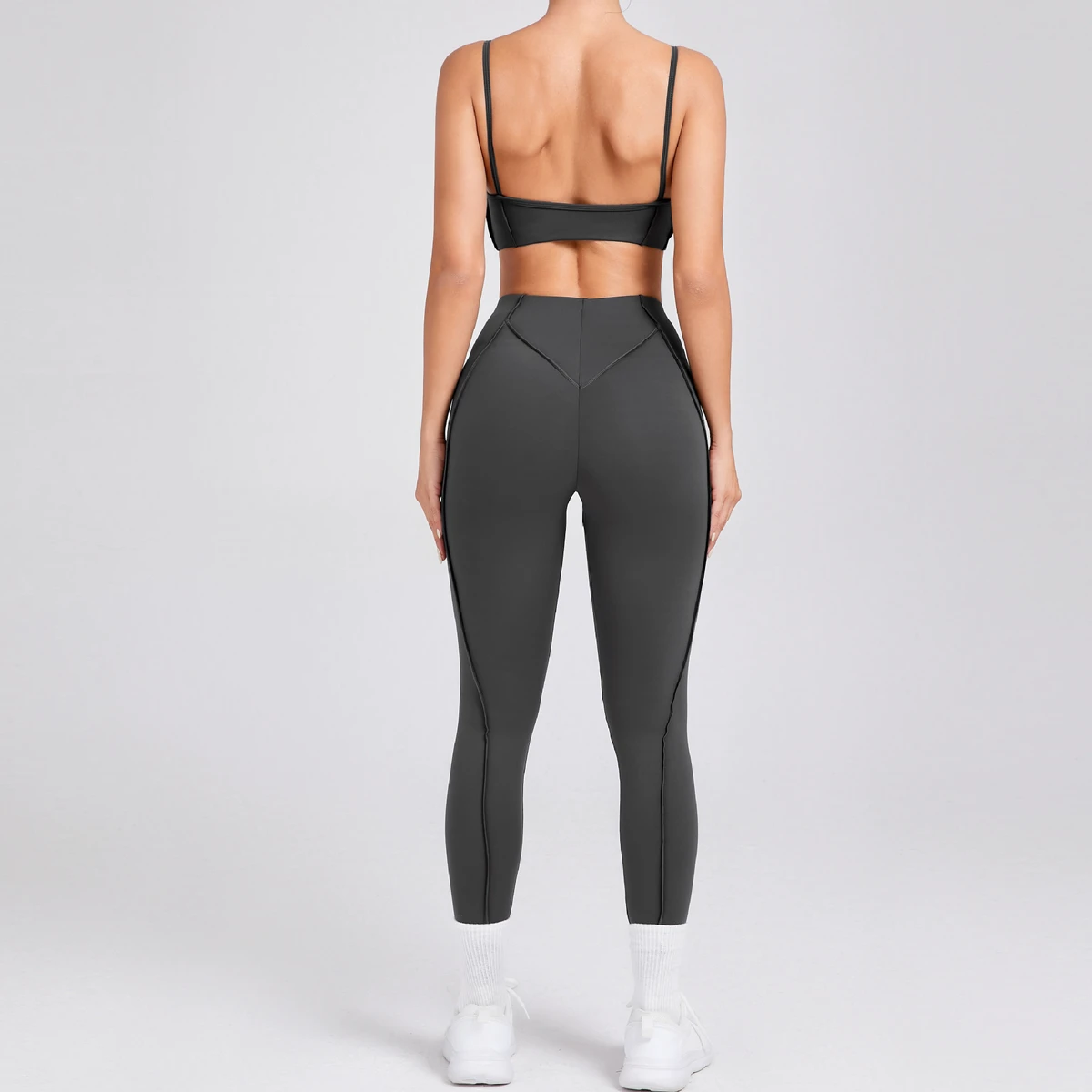 Wholesale Custom Logo 2PCS Yoga Suit Women Quick-Drying Sports Set Gym Fitness Tracksuit Running Workout Long Sleeve Sports Suit