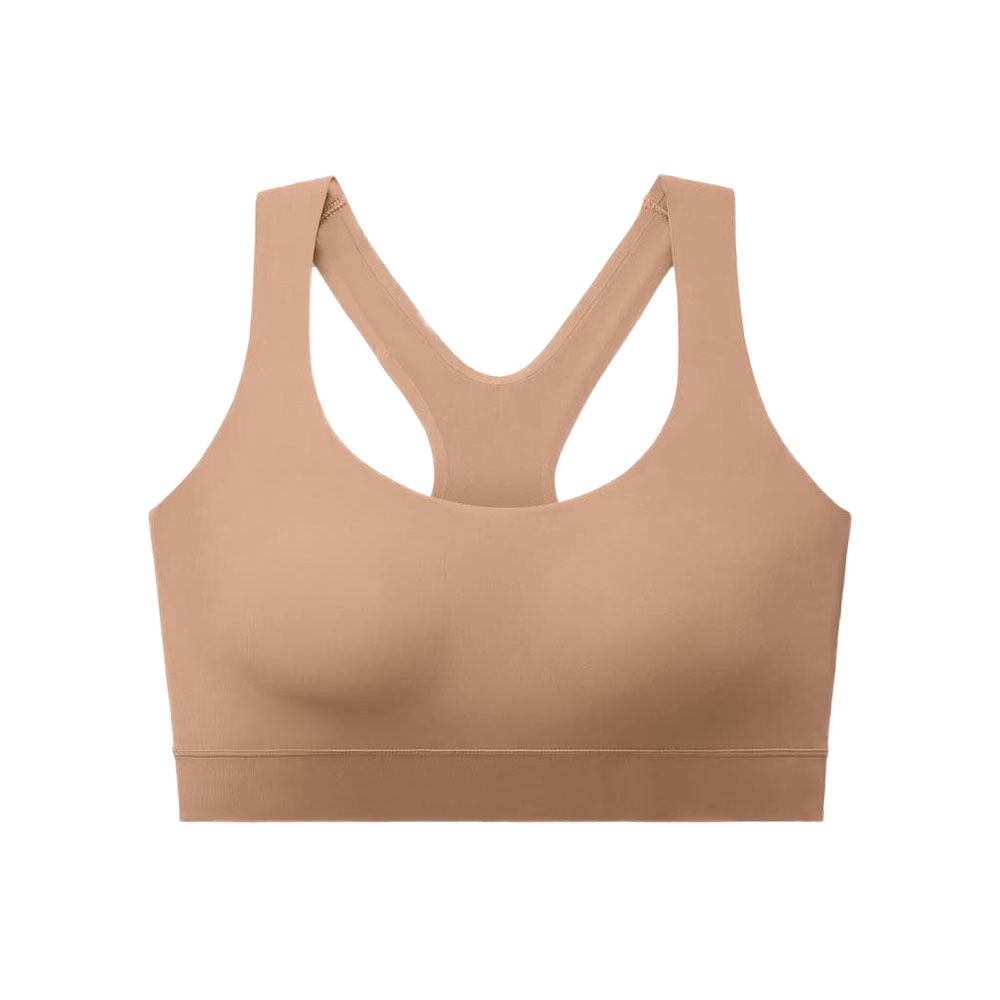 Medium Support Seamless Lightweight Breathable Front Women's Sports Bra Knitted Rib High for OEM Service Factory Wholesale