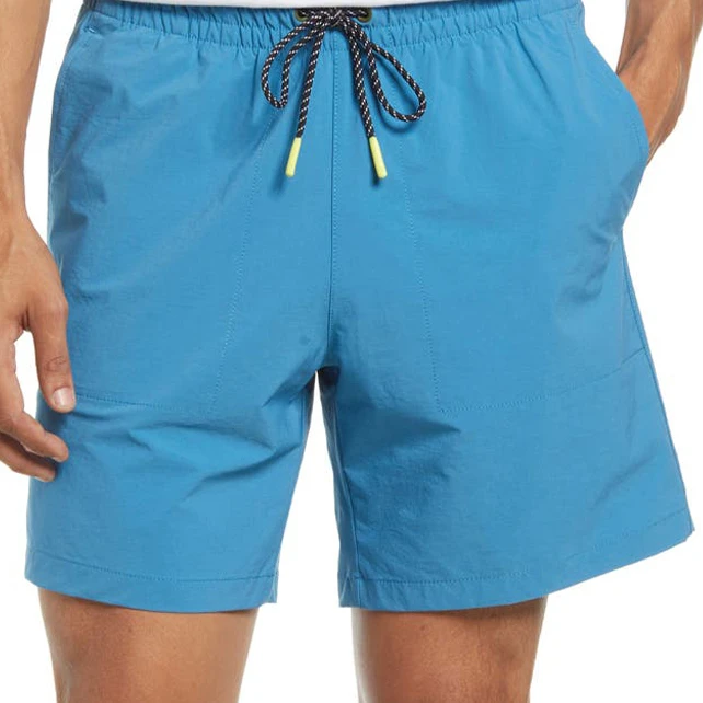 Men's Casual Comfortable Eco-Friendly Spandex/Polyester Quick Dry Gym Shorts Plus Size Mid-Breathable Corduroy Mesh Knitted