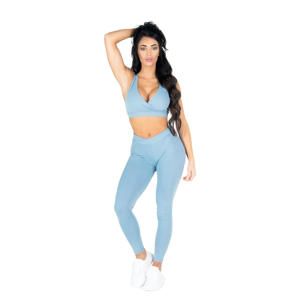 Women's Yoga Set-Elastic Waist Breathable Lightweight Solid Color High Quality 2-Piece Gym Fitness Wear