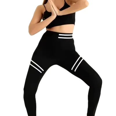 New Arrival Athletic High Elastic Fitness Wear Seamless Yoga Gym Set Fitted Tights Two Piece Women Yoga Set