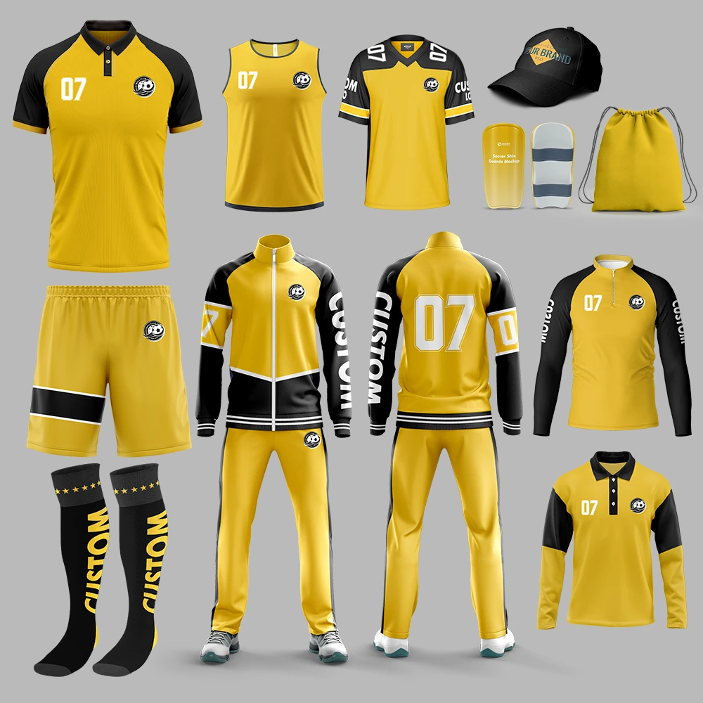 Custom Men's Breathable Soccer Jersey Shorts Polyester Track Suits With Digital Printing For Clubs/Teams/Blank