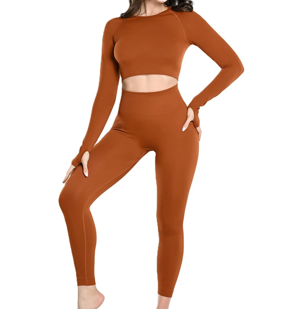 Custom Logo Yoga Set Women 2 Piece Leggings Sports Bra Gym Activewear Stretch Comfortable Fitness Outfit Women's Sets