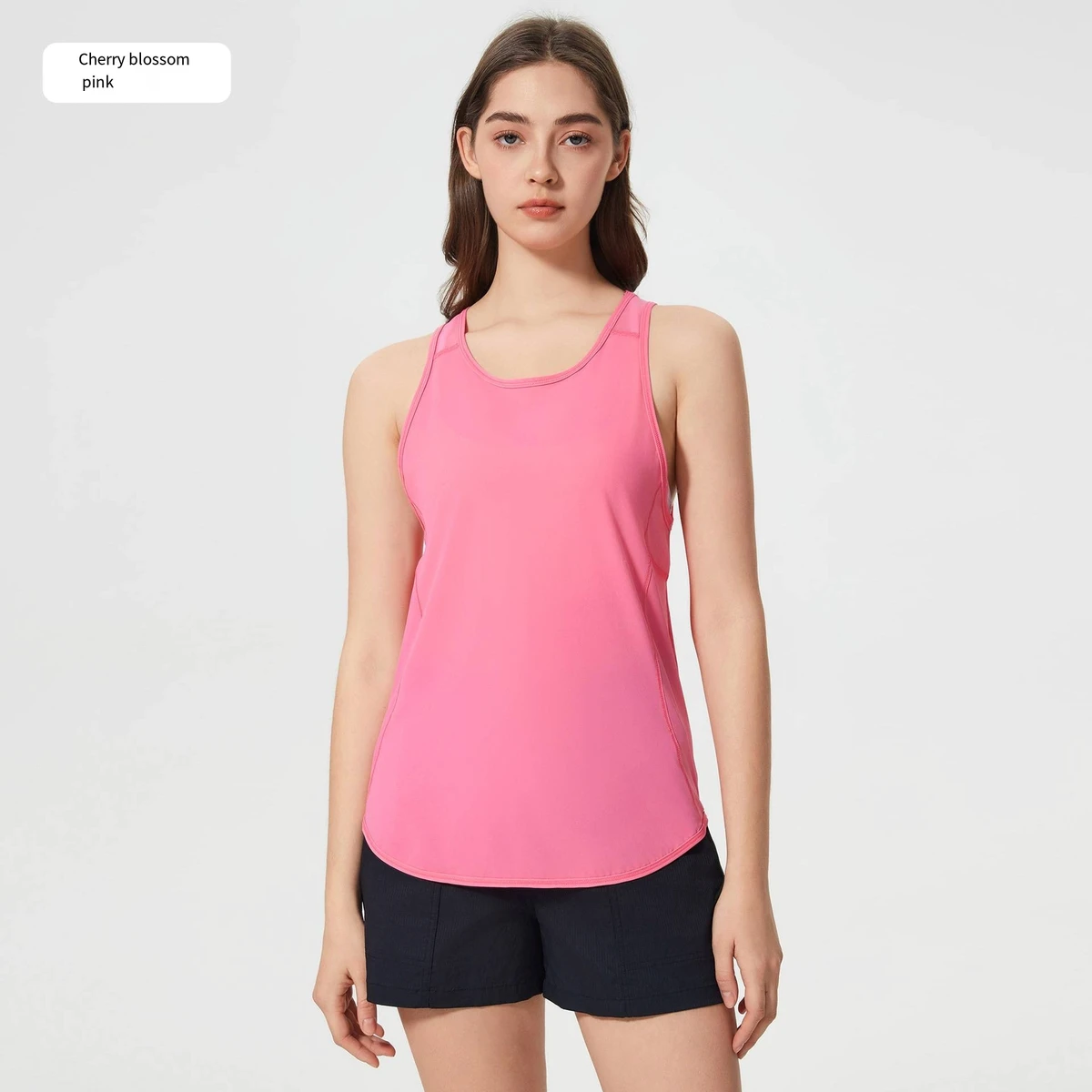 Women's Lightweight Breathable Mesh Yoga Tank Top Spandex/Nylon Regular Fit Simple Design Quick-Drying for Outdoor Running