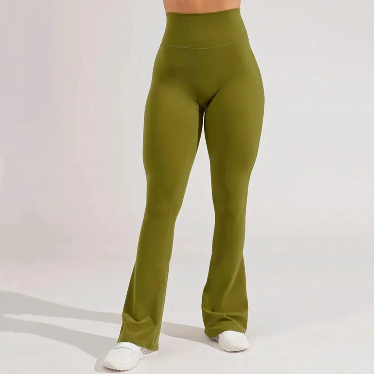 New Fitness Clothing Women Ladies Flare Leggings High Waisted Yoga Pants Gym Fitness & Active Wear Leggings With Pockets