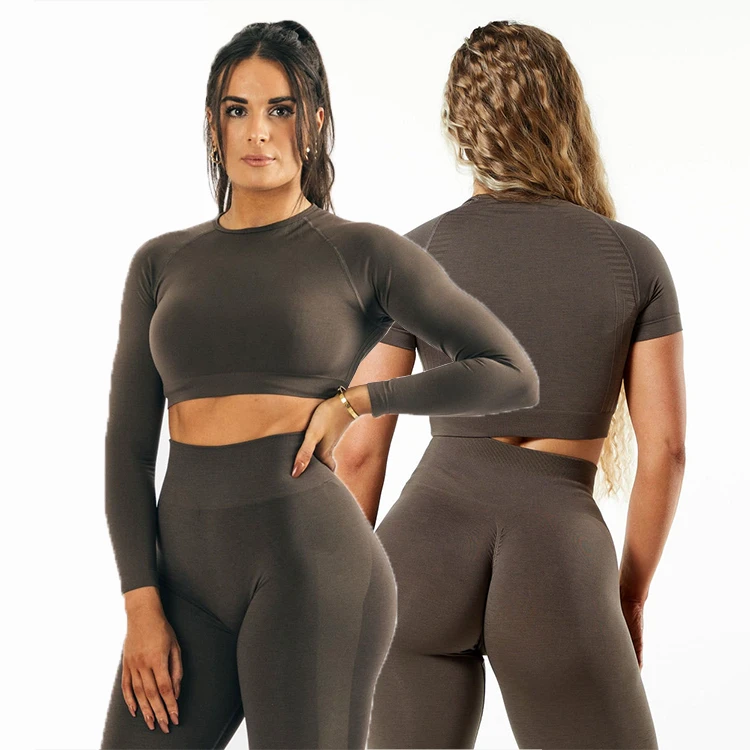 High Quality Breathable Seamless Yoga Sets Nylon Spandex Gym Workout Wear Womens 5 Pieces Yoga Fitness Sets