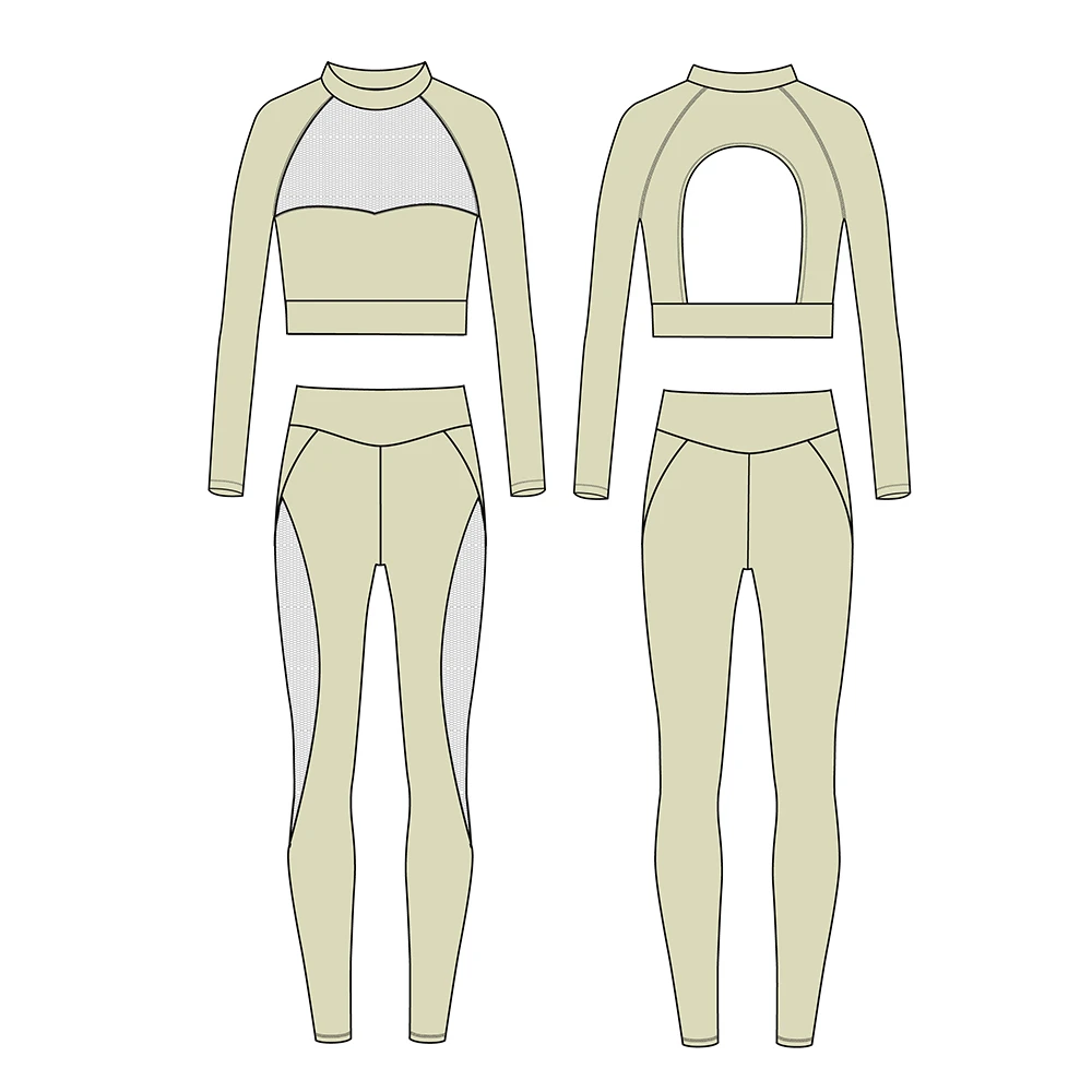 Free Design 2025 Sports Wear Eco Friendly Workout Clothing Manufacturers 2 Piece Private Label Gym Fitness Yoga Sets