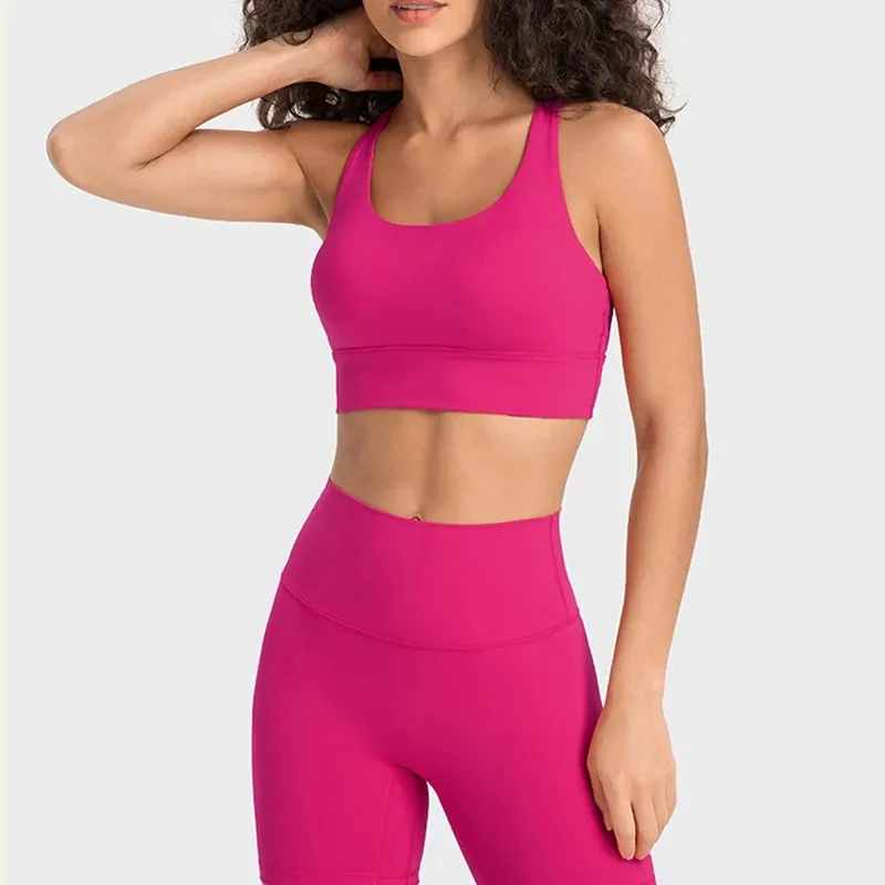 Lightweight Sport Bra Women Seamless Comfortable Breathable Training Gym Workout Yoga Running Fitness Fashionable Activewear