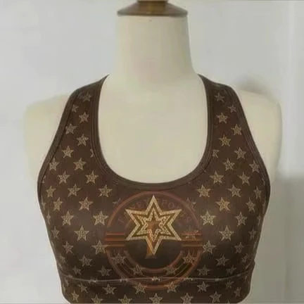 High-Elasticity Fitted Sports Bra Seamless Compression Yoga Top
