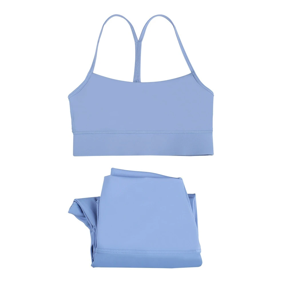 (In Stock) Sports Y-shaped Suit Vest Underwear Women's Fitness Breathable Spandex/Nylon Bra Beautiful Back Gathering Yoga Top