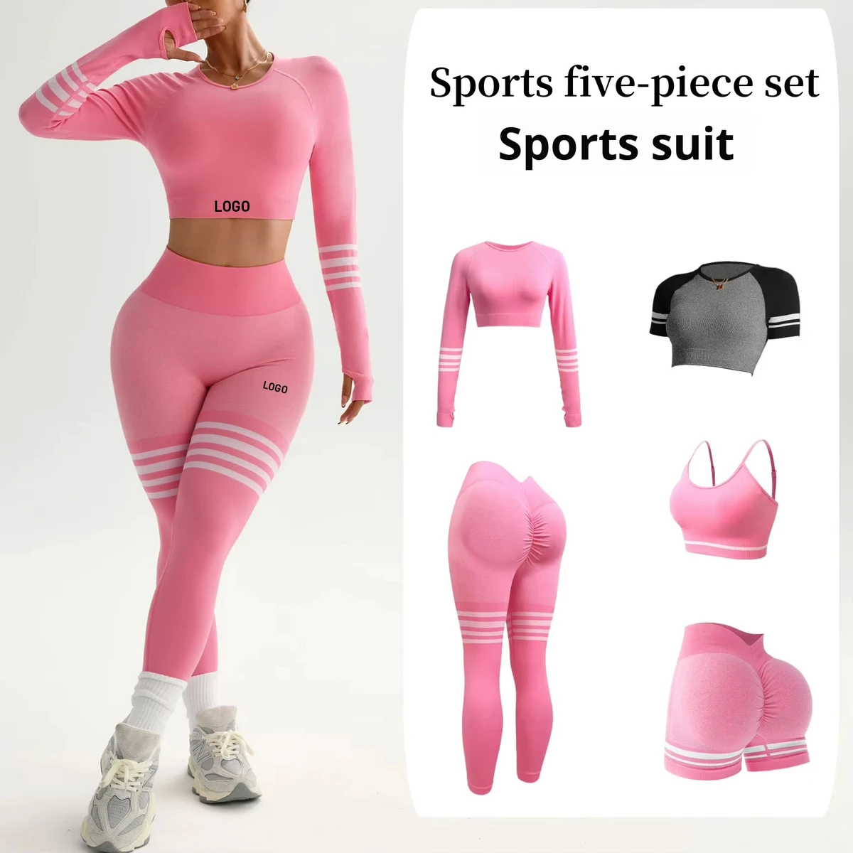 High Quality Yoga Wear Quick-Drying Breathable Women Tights Pants Lulu Yoga Set Breathable Gym Fitness Girls Yoga Set