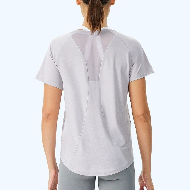 Loose Fit Women's Quick Dry T-Shirt, Breathable Summer Running Top, Opaque Casual Yoga Shirt Outdoor Sports 6 Colors