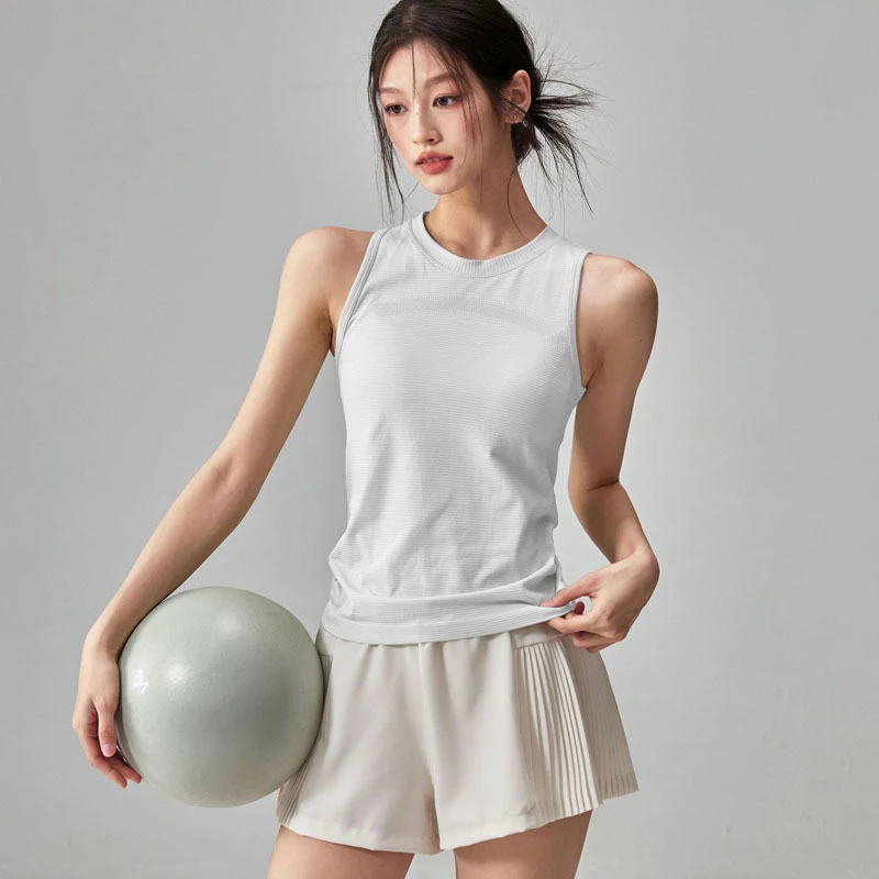 Loose and Comfortable Fitness Suit Top Quick Drying Breathable Yoga Suit Vest 2025 Summer New Sleeveless Sports T-shirt