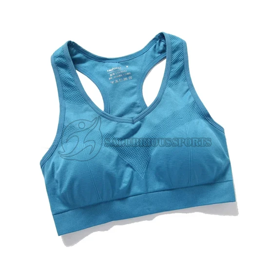 High Quality Spandex/Polyester Lightweight Quick Dry Women's Sports Bra Breathable Plus Size Anti-UV Sweat-Wicking Yoga Gym