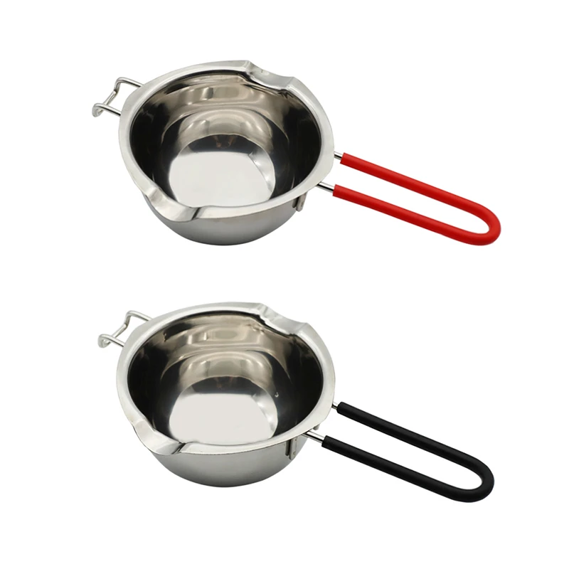 Stainless Steel 304 Double Boiler Pot for Melting Chocolate, Candy and Candle Making (18/8 Steel, 2 Cup Capacity, 400ML)